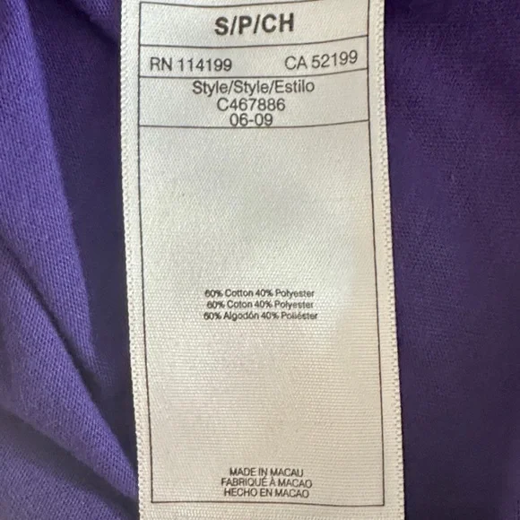 ROXY Purple Ruffled One-Shoulder Top. Size Small. - Picture 9 of 10